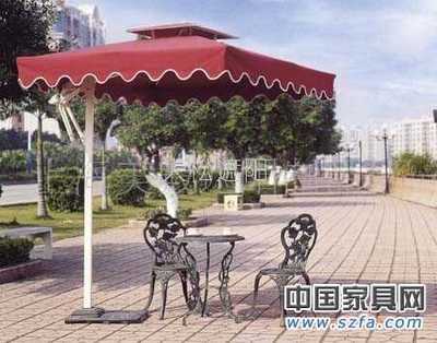 绝对工厂直销户外遮阳伞,豪华边推伞,桌椅配套,可来厂考察_供应产品_上海美殿遮阳制品厂